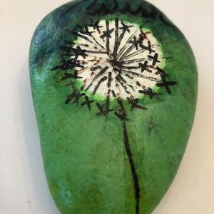 🦋 2/ $14 🦋 WISHING HAND-PAINTED ROCK